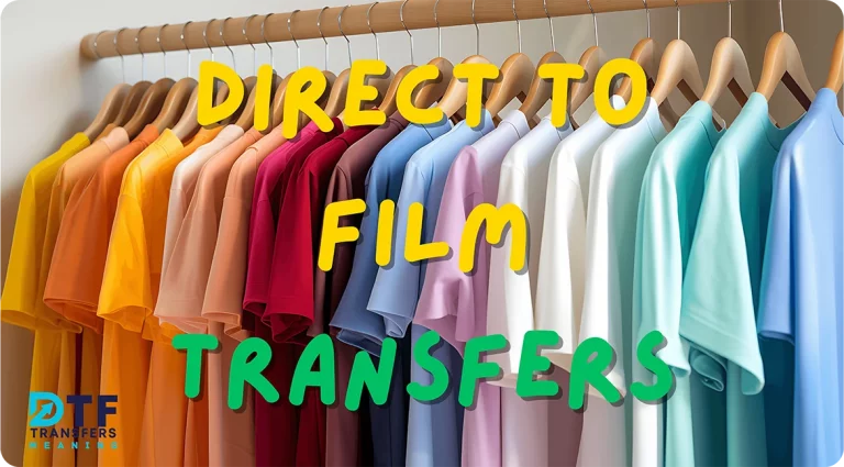Custom apparels with a title of Direct to Film Transfers